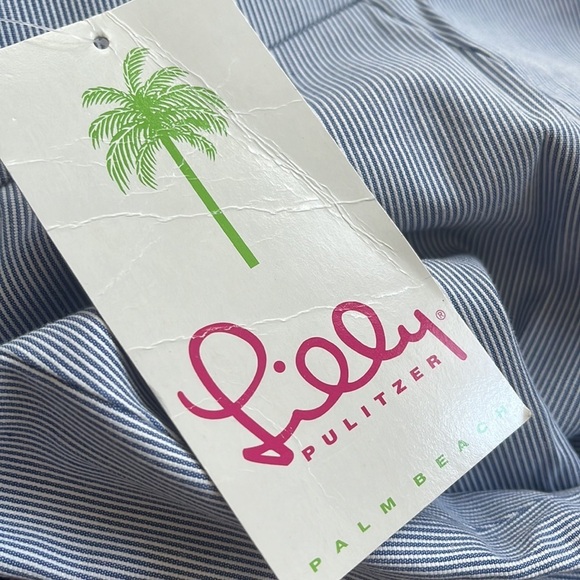 NWT Lilly Pulitzer Palm Beach Fit Strips wide Leg Pants Size 8 - Picture 13 of 13